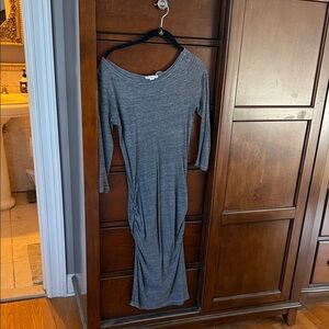 James Perse Heather Gray Long Sleeve Dress